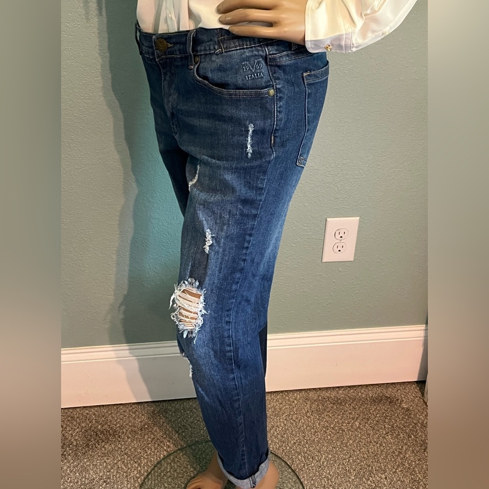 Versace V 1969 Midrise Distressed Jeans - Picture 6 of 16